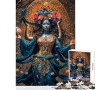 Jigsaw Puzzles for Adults 1000 Pieces Divine Kali Maa Educational Game Tough Challenge Toy Wall Decor Improving Love between Couples (26X38cm)