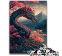 Jigsaw Puzzles for Adults 1000 Pieces Dragon Asian Educational Games DIY Toys for Is Ideal As A Gift for The Whole Family 50x75cm