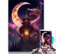 Jigsaw Puzzles for Adults 1000 Pieces Dragon Japanese Teenager Puzzles,Challenging Game for Is Ideal As A Gift for The Whole Family (size 75x50cm)