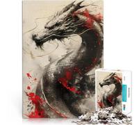 Jigsaw Puzzles for Adults 1000 Pieces Dragon of Chaos pädagogische Herausforderung Geburtstagsgeschenk, Geschenke, Wandkunst38x26cm
