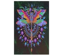 Jigsaw Puzzles for Adults 1000 Pieces Dragonfly Wooden Puzzle Relaxing Game Brain Teasers (78×53cm)