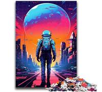 Jigsaw Puzzles for Adults 1000 Pieces Dream Astronauts 1000 Pieces for Adults,Quiz Game for Is Ideal As A Gift for The Whole Family (38x26cm)