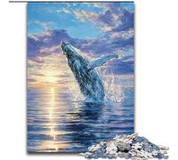 Jigsaw Puzzles for Adults 1000 Pieces Dream Whale, Elephant Toy Intellectual Game Birthday Present, Gifts, Wall Art for Ages 14+ (Size 26x38cm)