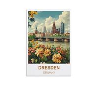 Jigsaw Puzzles for Adults 1000 Pieces，Dresden Germany Educational Game jigsaw puzzle Suitable for Decompression and Wall Decor 52x38cm