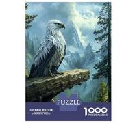 Jigsaw Puzzles for Adults 1000 Pieces Eagle on Mountaintop Jigsaw Puzzle Relaxing Games Difficult Hard Challenging To Complete 70x50cm/1000pcs
