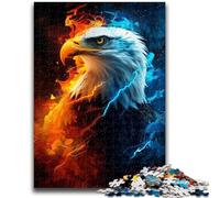 Jigsaw Puzzles for Adults 1000 Pieces Eagles of Ice And Fire 1000 Piece Puzzle,Vibrant And Unique Design Relaxing & Challenging Puzzle Experience (75x50cm)