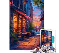 Jigsaw Puzzles for Adults 1000 Pieces Early Evening Charm Anime Teenager Puzzles Brain Teaser Game But Fun And Humorous Great Gifts for Gaming (Size 38x26cm)