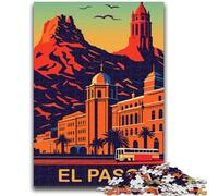 Jigsaw Puzzles for Adults 1000 Pieces El Paso Sunset Educational Games DIY Toys for Is Ideal As A Gift for The Whole Family (size 38x26cm)