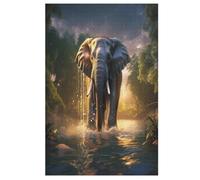 Jigsaw Puzzles for Adults 1000 Pieces Elephant Wooden Puzzle Relaxing Game Brain Teasers 78×53cm