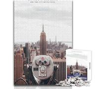 Jigsaw Puzzles for Adults 1000 Pieces Empire State Building Brainteaser Family Games Learning Educational Educational Toy Size 38x52cm
