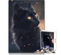 Jigsaw Puzzles for Adults 1000 Pieces Enchanted Feline Gaze Analysis And Logic DIY Toys for And 14 Years And over (size 38x52cm)