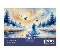 Jigsaw Puzzles for Adults 1000 Pieces Enchanted Forest Reflections Jigsaw Puzzle Relaxing Games Precision Cutting Unique Birthday And Xmas Gifts 70x50cm/1000pcs