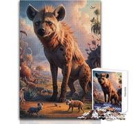 Jigsaw Puzzles for Adults 1000 Pieces Enchanted Hyeana Safari Analysis And Logic DIY Toys for And 14 Years And over (size 50x75cm)