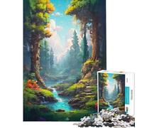 Jigsaw Puzzles for Adults 1000 Pieces Enchanted Pixel Grove Adult Puzzles Relax Games Difficult Hard Gifts for Friends And Family (Size 38x26cm)