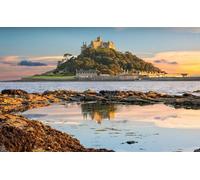 Jigsaw Puzzles For Adults 1000 Pieces England Cornwall Sunset St Michaels Mount 52x38CM