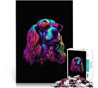 Jigsaw Puzzles for Adults 1000 Pieces English Cocker Spaniel DIY-Spielzeug eignet sich ideal als Geschenk für die ganze Familie38x26cm