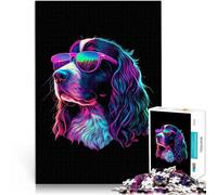 Jigsaw Puzzles for Adults 1000 Pieces English Springer Spaniel Brain Teaser For Fun at Home Activities, Birthday Present,Travel Gifts, 50x70cm