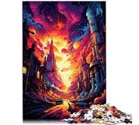 jigsaw puzzles for adults 1000 pieces Escape from the city Relax Games 26x38cm Enhance love between couples for teenager Age 14+