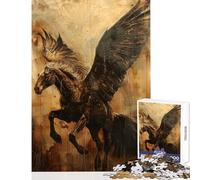 Jigsaw Puzzles for Adults 1000 Pieces Ethereal Pegasus Impossible Game Difficult Challenge Educational Toy Improving Love between Couples (52X38cm)