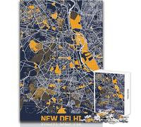 Jigsaw Puzzles for Adults 1000 Pieces Explore New Delhi Brainteaser Family Games Learning Educational Educational Toy Size 38x26cm