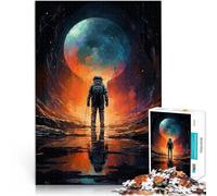 Jigsaw Puzzles for Adults 1000 Pieces Explore World Astronaut Lernspiele Jedes Stück ist einzigartig Anspruchsvolles Familienspiel38x26cm