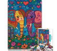 Jigsaw Puzzles for Adults 1000 Pieces Fantasy Animal Elephant 1000 Piece Jigsaw,Fun Activity for Home, Rainy Days Toys, Birthday Gifts (size 38x26cm)