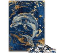 Jigsaw Puzzles for Adults 1000 Pieces Fantasy Dolphin 1000 Piece Puzzle,Challenging Game Gifts for Is Ideal As A Gift for The Whole Family (26x38cm)