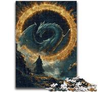 Jigsaw Puzzles for Adults 1000 Pieces Fantasy Dragon Wizard Puzzles,Challenging Game Gifts for Is Ideal As A Gift for The Whole Family (38x26cm)