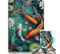 Jigsaw Puzzles for Adults 1000 Pieces Fantasy Koi Teenager Jigsaw,Fun Present & Activity for Home,Toy for Rainy Days (size 75x50cm)
