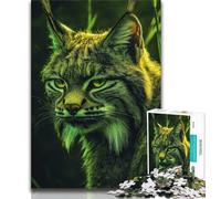 Jigsaw Puzzles for Adults 1000 Pieces Fantasy Lynx 1000 Piece Puzzle,Vibrant And Unique Design Relaxing & Challenging Puzzle Experience 26x38cm