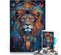 jigsaw puzzles for adults 1000 pieces Fantasy magic lion Made of cardboard for and from 14 years and over Family Fun It is ideal as a gift for the whole family。size:26x38cm/10.24x14.96inch