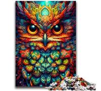 Jigsaw Puzzles for Adults 1000 Pieces Fantasy Owl Toys Educational Games Stress Relieving Suitable for Desktop Decoration 50x75cm