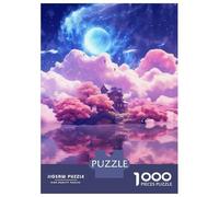 Jigsaw Puzzles for Adults 1000 Pieces Fantasy Pink Clouds Landscape Jigsaw Puzzle Relaxing Games Precision Cutting Unique Birthday And Xmas Gifts 52x38cm/1000pcs