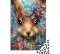 Jigsaw Puzzles for Adults 1000 Pieces Fantasy Rabbit Art Print Jigsaw Puzzle Relaxing Games Precision Cutting Unique Birthday And Xmas Gifts 38x26cm/1000pcs