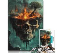 Jigsaw Puzzles for Adults 1000 Pieces Fantasy Skeleton Landscape 1000 Piece Jigsaw,Fun Activity for Home, Rainy Days Toys, Birthday Gifts (size 75x50cm)