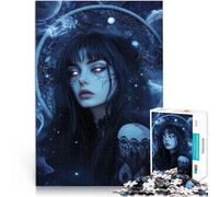 jigsaw puzzles for adults 1000 pieces Fantasy Star Girl Made of wood for and from 14 years and over Quiz game Fun at Home Activities, Birthday Present,Travel Gifts。size：50x75cm/19.68x29.52inch