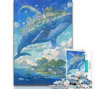 Jigsaw Puzzles for Adults 1000 Pieces Fantasy Whale Teenager Jigsaw,Fun Present & Activity for Home,Toy for Rainy Days (size 75x50cm)