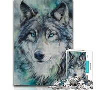 Jigsaw Puzzles for Adults 1000 Pieces Fantasy Wolf,Educational Games Home Decoration Is Ideal As A Gift for The Whole Family (75x50cm)