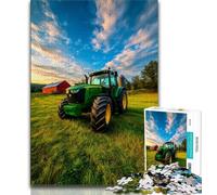 Jigsaw Puzzles for Adults 1000 Pieces Farm Implement Tractor Puzzles for Adults,Stress Reliever Staycation Kill Time Enhance Love between Couples (size 75x50cm)