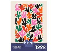 Jigsaw Puzzles for Adults 1000 Pieces Fauvism Leaves Art Print Adult Jigsaw Hands-on Game Pattern Assembly Challenging To Complete 38x26cm/1000pcs