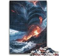 Jigsaw Puzzles for Adults 1000 Pieces Fiery Tornado Staycation Kill Time Educational Game Birthday Gift 50x75cm
