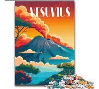Jigsaw Puzzles for Adults 1000 Pieces Fiery Vesuvius, Suitable for People Aged 14 And Above Challenging To Complete But Fun And Humorous Great Gift 50x75cm