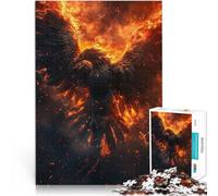 jigsaw puzzles for adults 1000 pieces Fire Phoenix Made of cardboard for and from 14 years and over Relax Games Unique Birthday size：26x38cm/10.24x14.96inch
