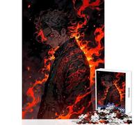 Jigsaw Puzzles for Adults 1000 Pieces Flame Demonic Warrior Home Decoration Toys Birthday Gifts Relaxing Games Artists' Collection, Fine Arts Size 50x75cm
