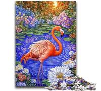 Jigsaw Puzzles for Adults 1000 Pieces Flamingo Adult Puzzles,Challenging Game Gifts for Is Ideal As A Gift for The Whole Family (50x75cm)