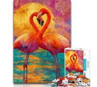Jigsaw Puzzles for Adults 1000 Pieces Flamingo Teenager Jigsaw,Interesting Stress Reduction Parent-child Interaction 75x50cm
