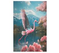 Jigsaw Puzzles for Adults 1000 Pieces Flamingo Wooden Puzzle Relaxing Game Brain Teasers 78×53cm