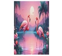Jigsaw Puzzles for Adults 1000 Pieces Flamingo Wooden Puzzle Relaxing Game Brain Teasers 78×53cm