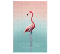 Jigsaw Puzzles for Adults 1000 Pieces Flamingo Wooden Puzzle Relaxing Game Brain Teasers （78×53cm）