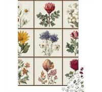 Jigsaw Puzzles for Adults 1000 Pieces Floral Wall Art Prints-3 Adult Jigsaw Puzzle Relax Games Difficult Hard Great Gift for Gaming 38x26cm/1000pcs